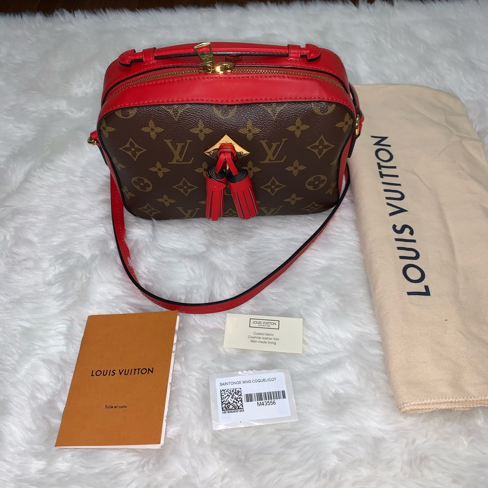 Authentic Louis Vuitton saintonge red.